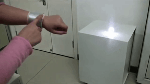 eTextile Wristband Controls Small Household Appliances
